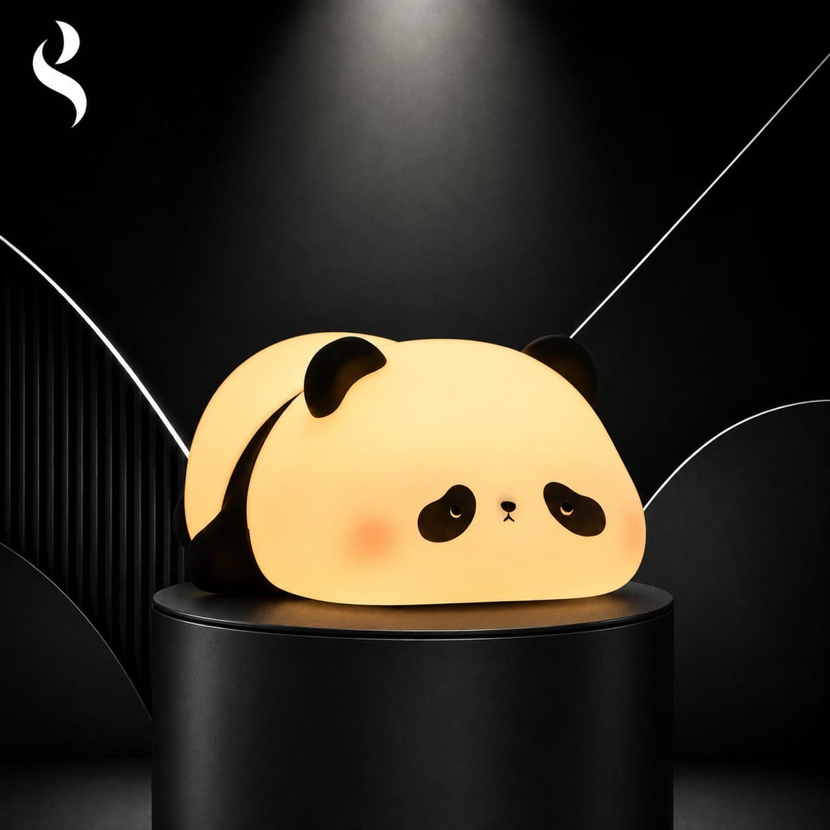 Cute Panda Silicone Night Light – Soft Touch LED Lamp for Kids Bedroom
